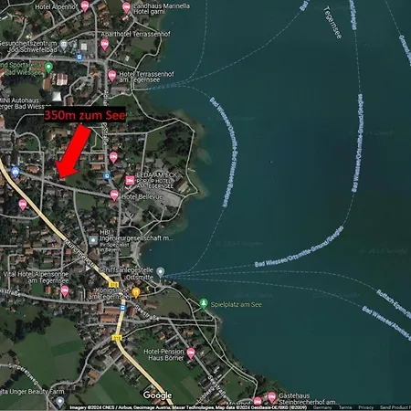 公寓 Offen Gestaltetes Design In Bad Wiessee, 350m Vom